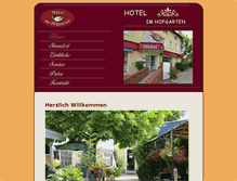 Tablet Screenshot of hotel-im-hofgarten.de